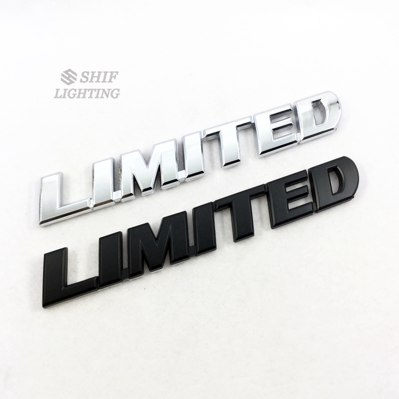 1 X Metal LIMITED Letter Logo Car Auto Side Fender Rear Emblem Badge Sticker Decal For Universal