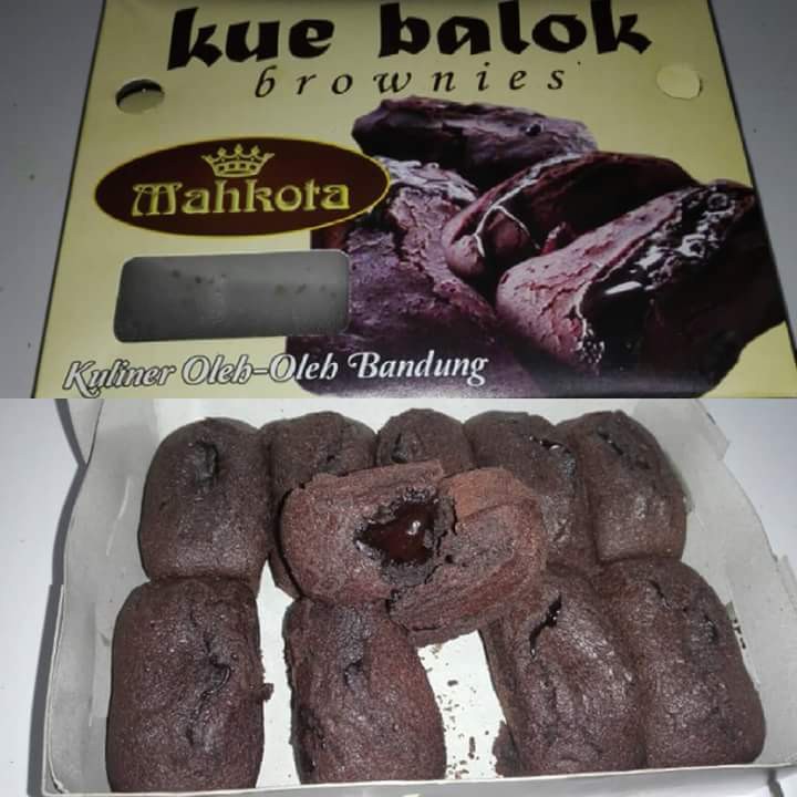 

kue balok brownies mahkota