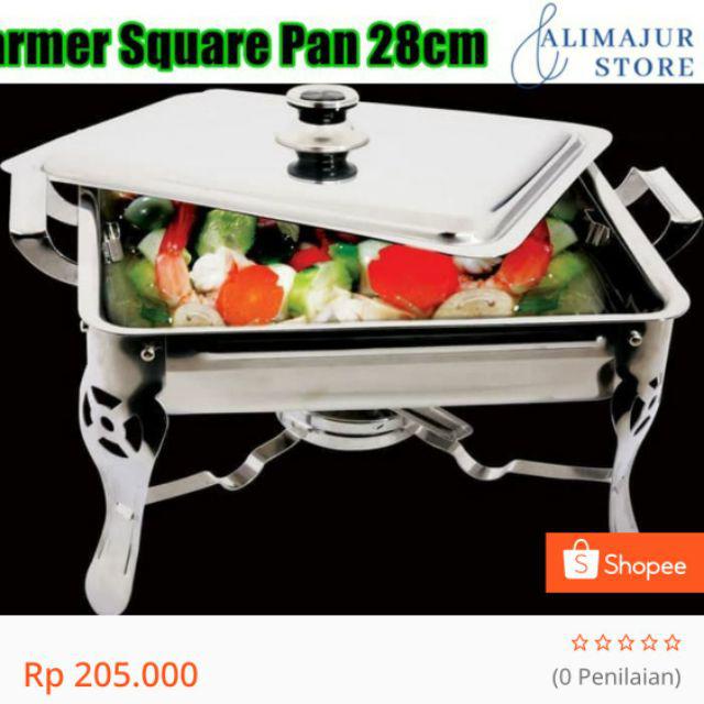 Warmer Square Pan/ Tempat Prasmanan ( 2 Layer )