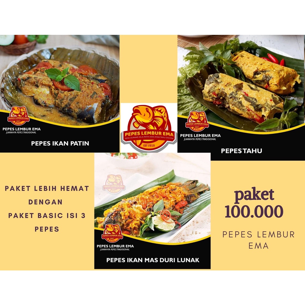 

LEBIH HEMAT PAKET BASIC ISI 3 PEPES ( PATIN 1 - MAS 1 -TAHU 1 ) - LEMBUR EMA