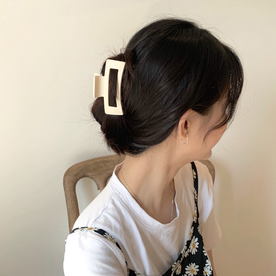 Simple square plastic Hair clips women classic hair accessories personalized Headdress