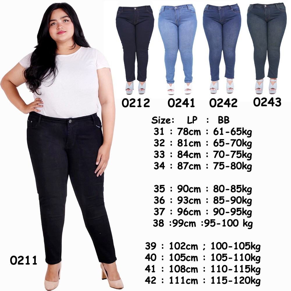  CELANA  JEANS  JUMBO  WANITA TERBARU MURAH TANAH  ABANG  LARGE 