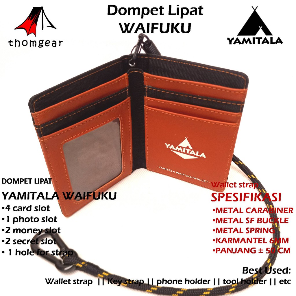 Dompet Outdoor Yamitala Waifuku Dompet Lipat Bahan Cordura Original Yamitala Thomgear