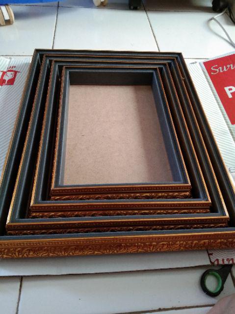 Isi 4 Kotak Hantaran Seserahan Frame Batik Mahar 1 Set Isi 4 Gold Silver Dan Putih Silver