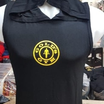 { BISA COD } GOLD GYM / singlet Pria GYM / Kaos GYM hoddie