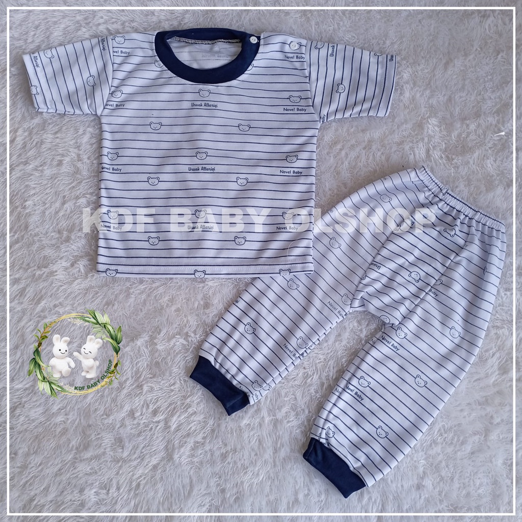 SETELAN LENGAN PENDEK KANCING PUNDAK CELANA PANJANG PAMPERS.STELAN ANAK 6-18 BULAN SET ANAK BAYI TERMURAH