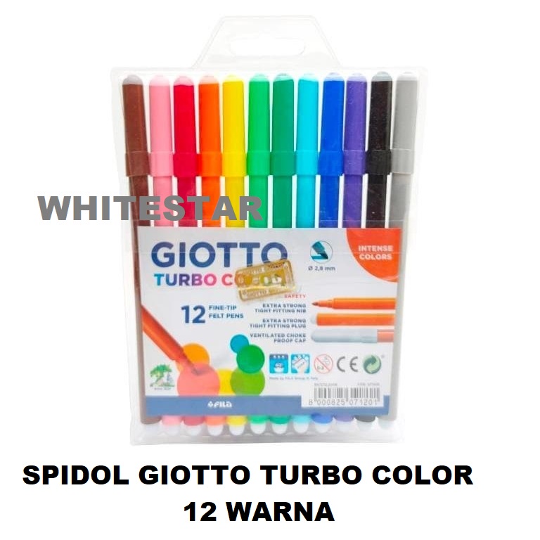 

spidol giotto 12 warna - turbo color