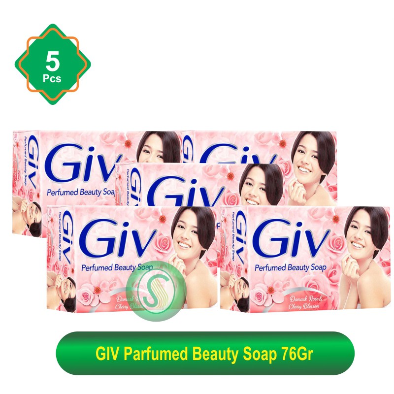 GIV Sabun Batang Perfumed Beauty Pink 76gr (5pcs)