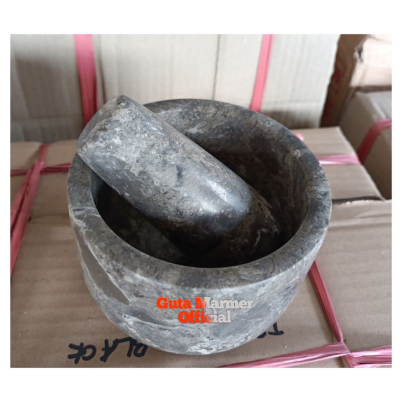 Deplokan ||| Tumbukan Batu Marmer Gray Mini
