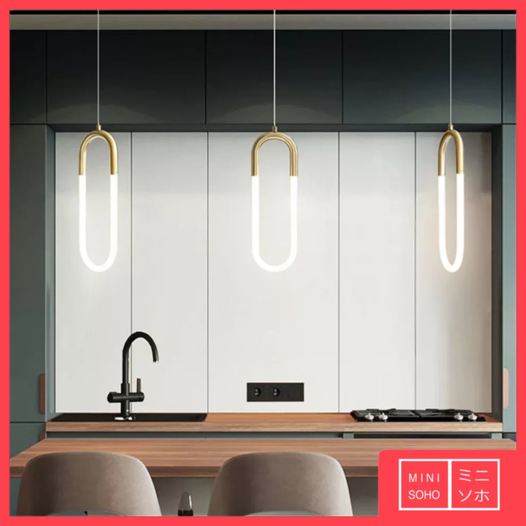 Lampu Gantung Hias Glass 40cm / 60cm Pendant Lamp Earring Loop