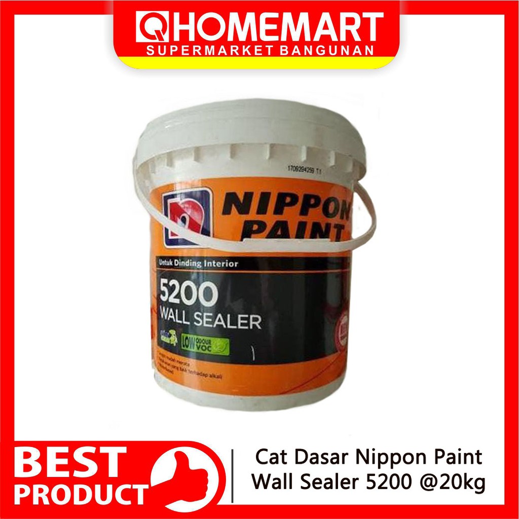  Nippon  Paint  Cat  Dasar  Wall Sealer 5200 20 Kg Shopee 