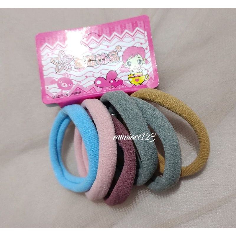 KUNCIR RAMBUT WANITA/ IKAT RAMBUT WARNA PASTEL/ IKAT RAMBUT SET-K