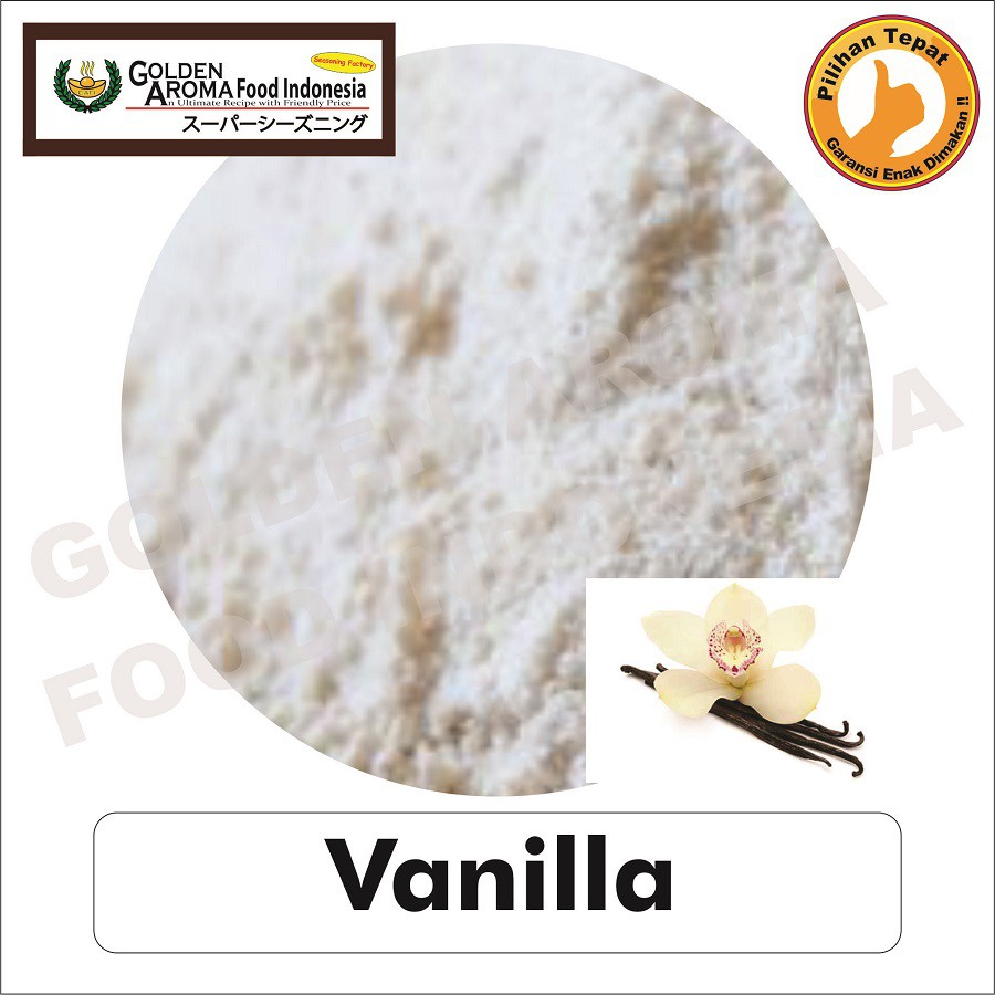 

Bubuk Minuman / Bumbu Tabur Serbaguna Enak Murah Halal Rasa Vanila / Vanilla 500 gr