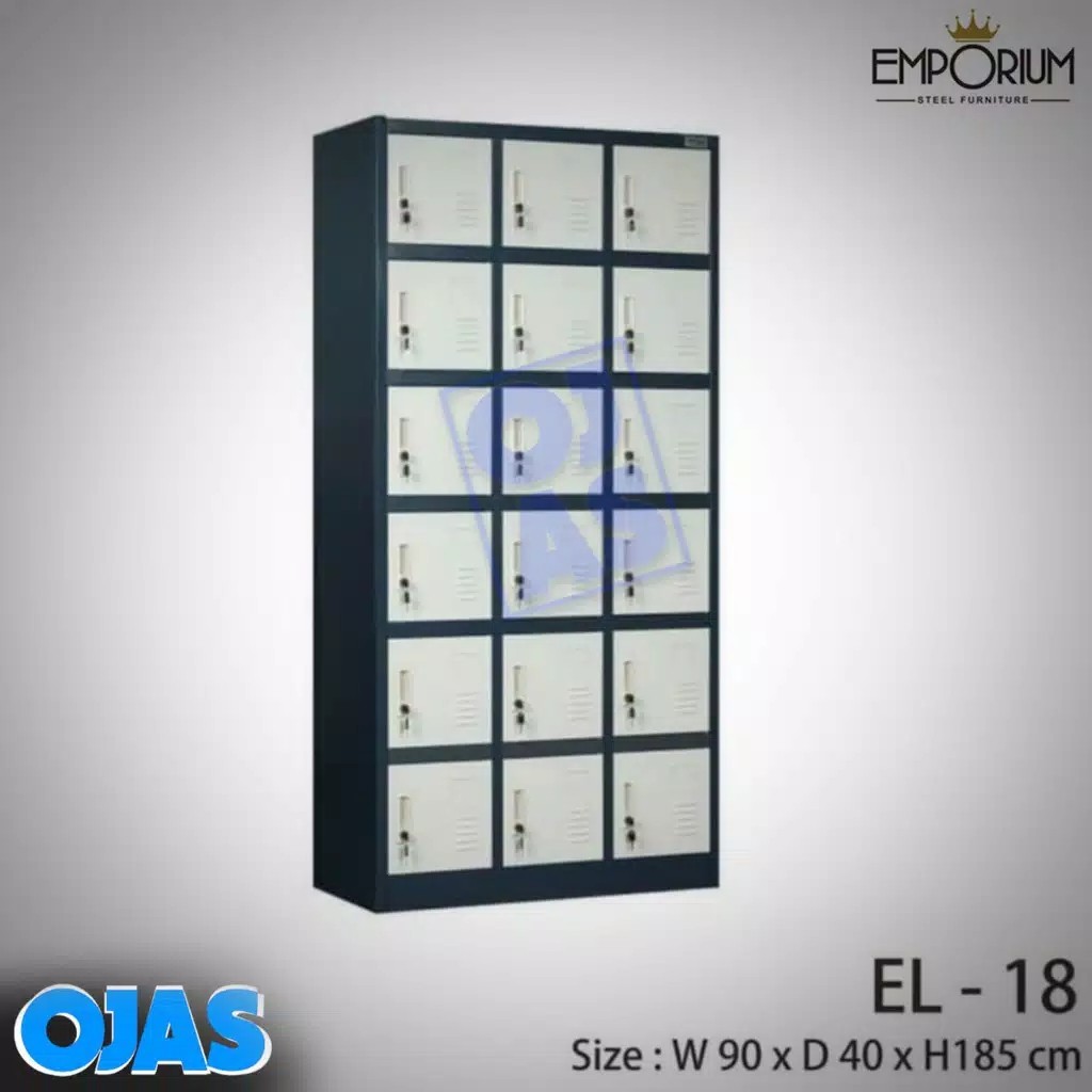 Lemari Loker Arsip Besi 18 Pintu Emporium El 18
