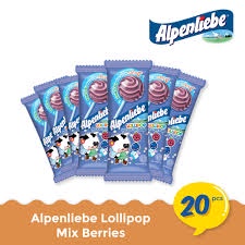 Permen lolipop alpenliebe Mix Berries (12pcs x 7gr ) permen enak dan murah