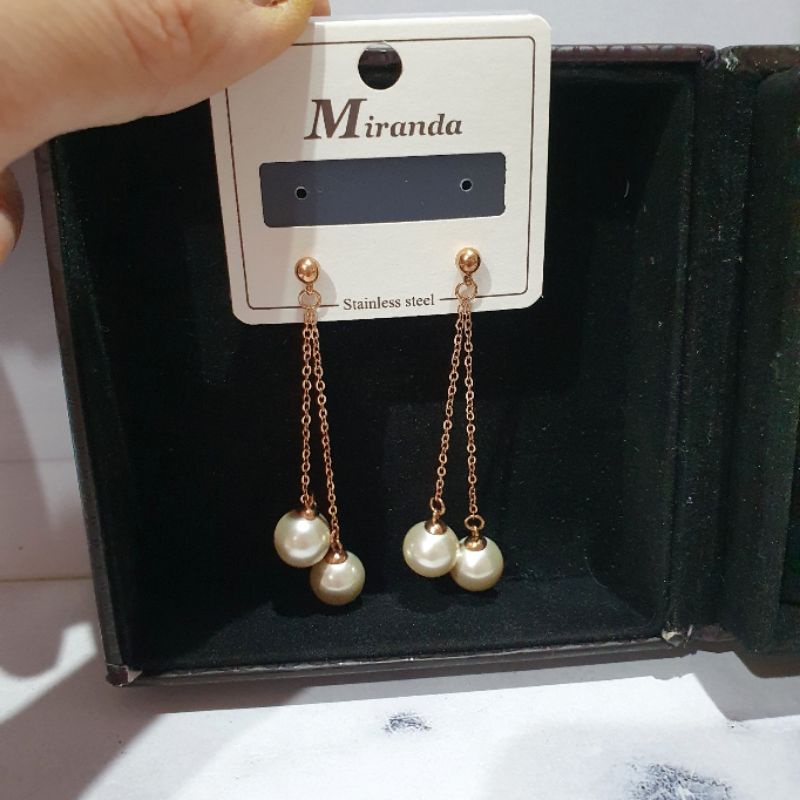 Anting Titanium Asli Rosegold Stainless steel asli Premium Quality Anti karat anti alergi gtt2