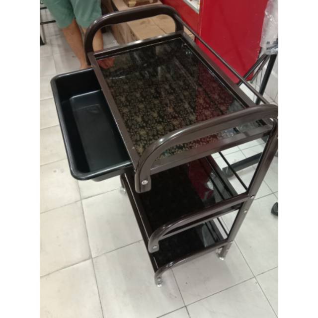 Trolley facial / trolley salon / meja alat salon / trolley sulam alis  / rak salon / rak eyelash