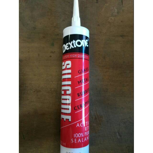 Lem Kaca Aluminium Sealant  Kaca Dextone Silicone 300 