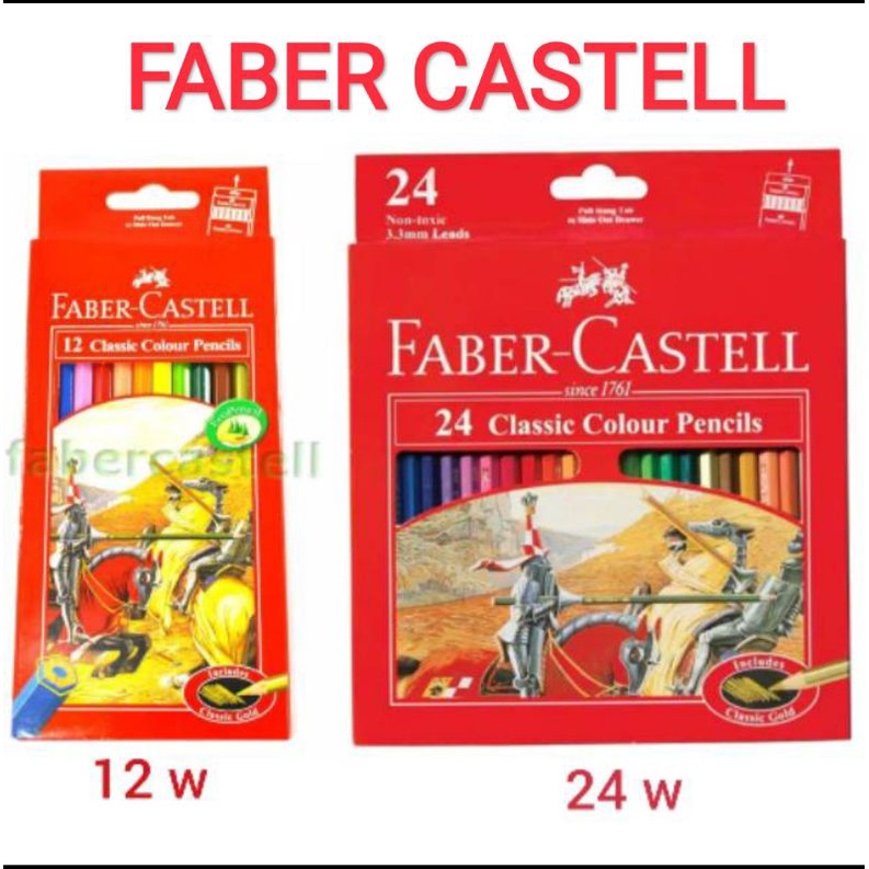 

Pensil warna faber castell classic 12 warna , 24 warna , 36 warna , 48 warna Panjang