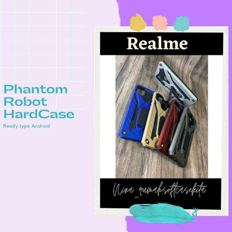 CASE ROBOT PHANTOM REALME C21 C25 C11 REALME 5 REALME 3 C11 2021 C2 C1 C17 REALME XT