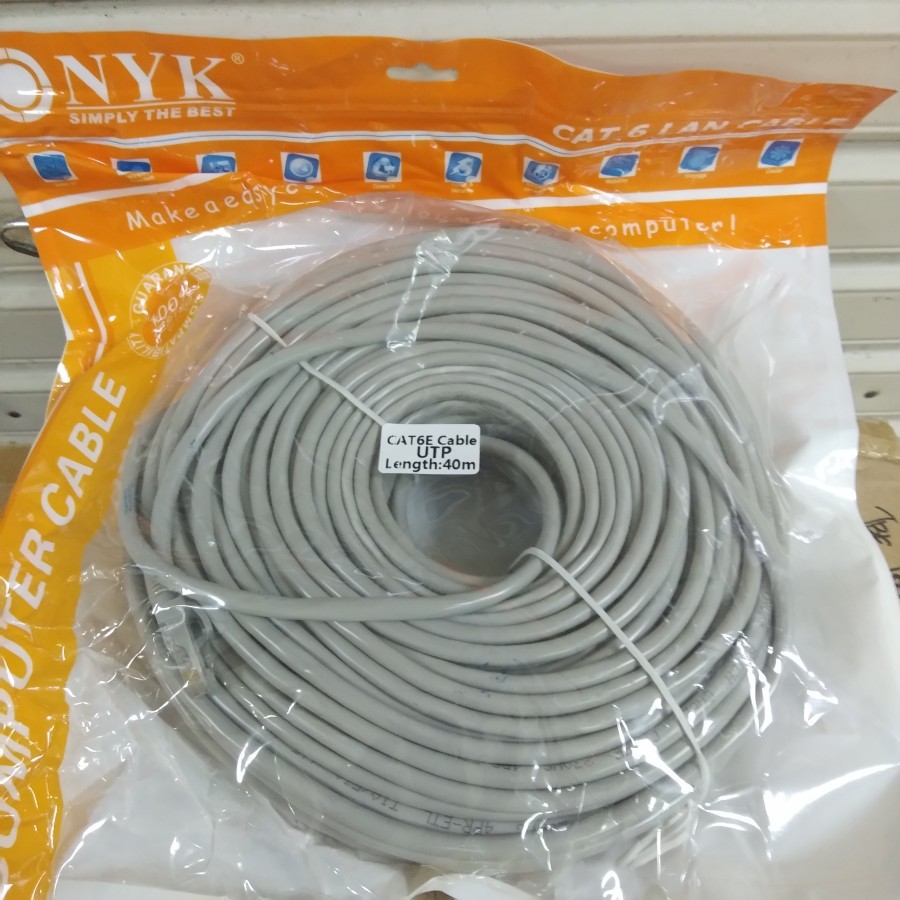 NYK Cable LAN CAT-6 40M NYK Kabel Lan Cat6 40 Meter