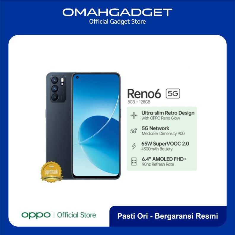 OPPO Reno 6 5G Smartphone 8GB/128GB