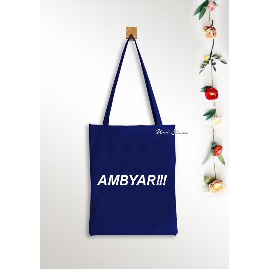 ( PAKAI RESLETING) Tote bag wanita ambyar Varian warna ( Toko Uci)