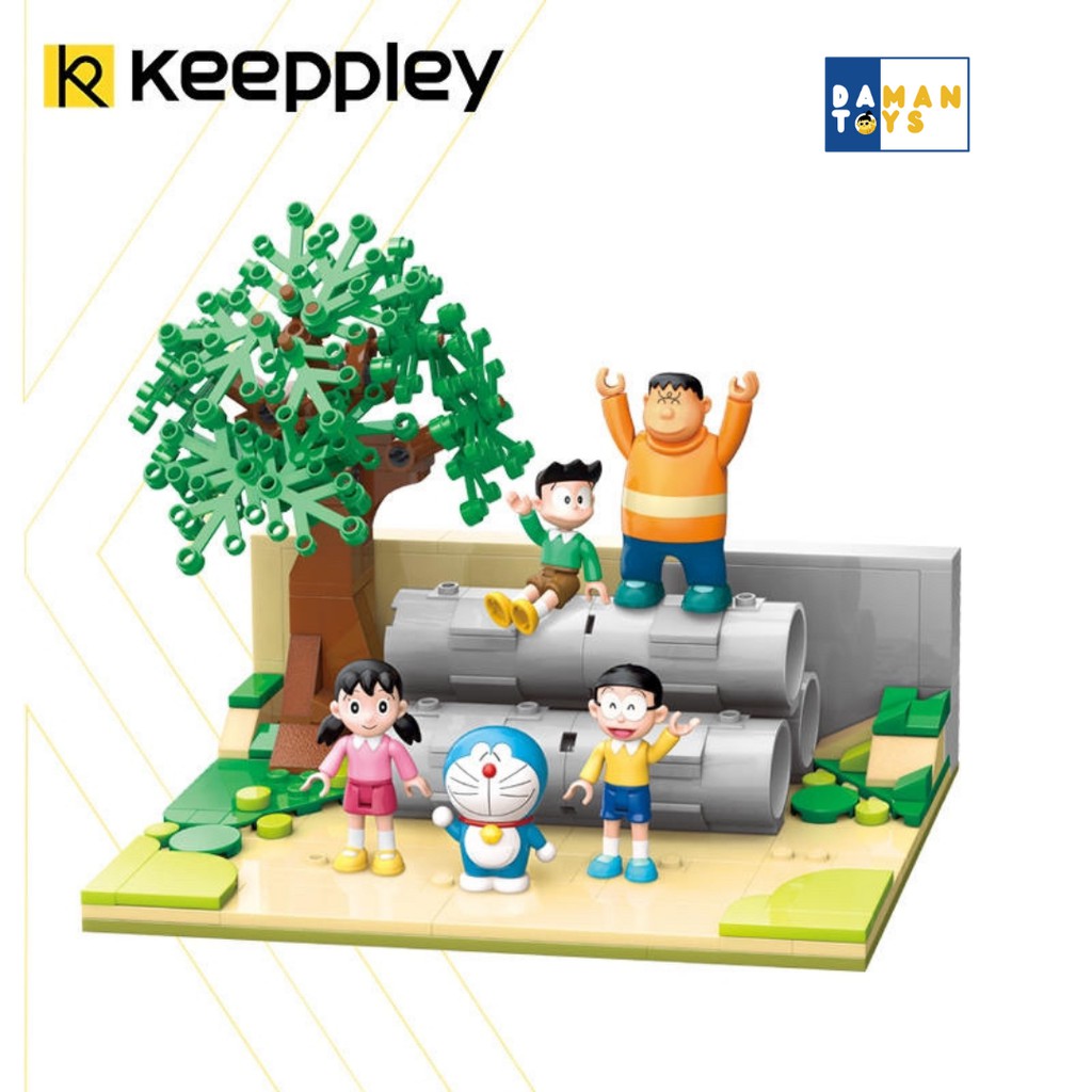 Keeppley Bricks Kamar Nobita Doraemon figure diorama mainan original