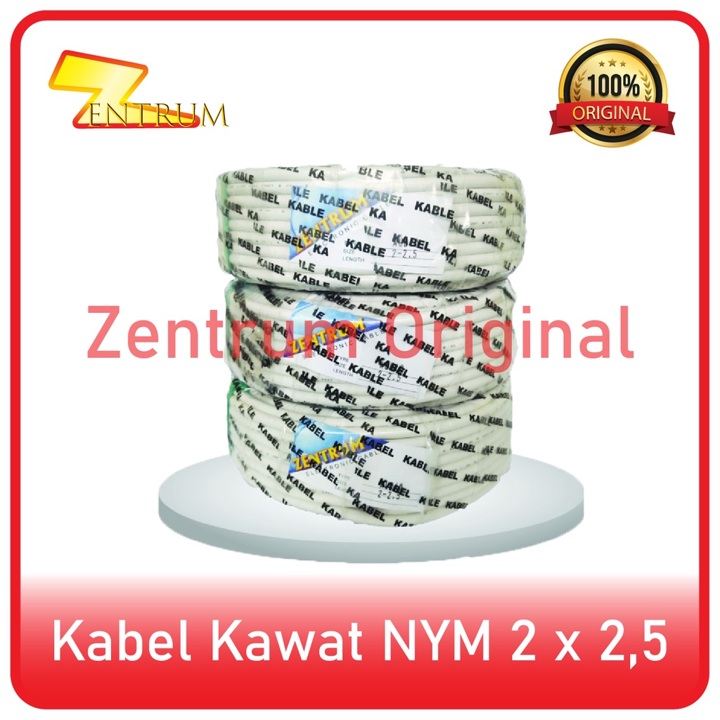 KABEL KAWAT NYM 2 X 2,5 (PER METER)