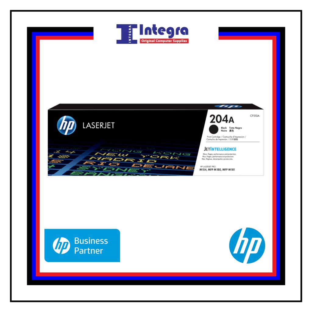 Toner HP 204A Black Original LaserJet Cartridge - CF510A