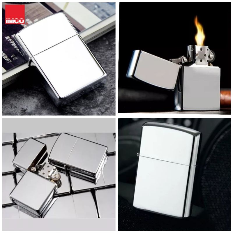 korek api sumbu jipo silver chrom mengkilat