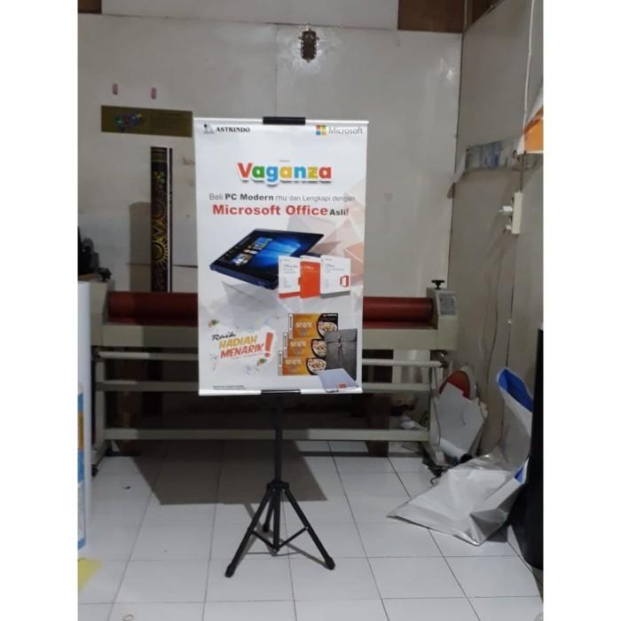 Tripod Banner Stand Display / Tiang 2 Sisi Kwalitas 1 - Silangan Besi
