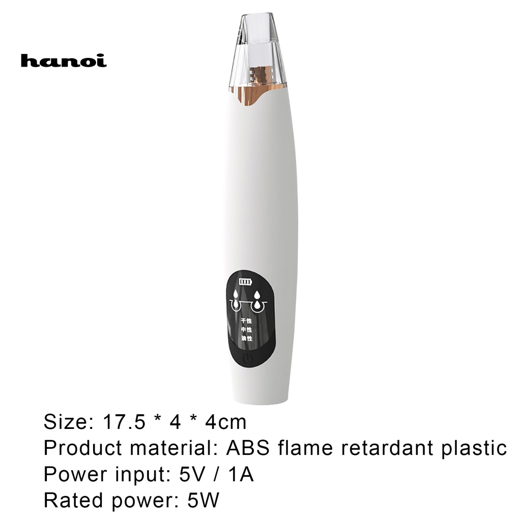 Han_ Alat Pembersih Pori-Pori / Komedo Elektrik USB Rechargeable