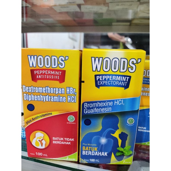 WOODS obat batuk berdahak dan tidak berdahak 60ml 100ml