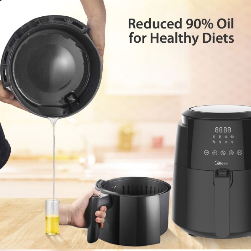Midea Air Fryer MF-CN35B Kapasitas 4.7L -Penggoreng Elektrik Digital