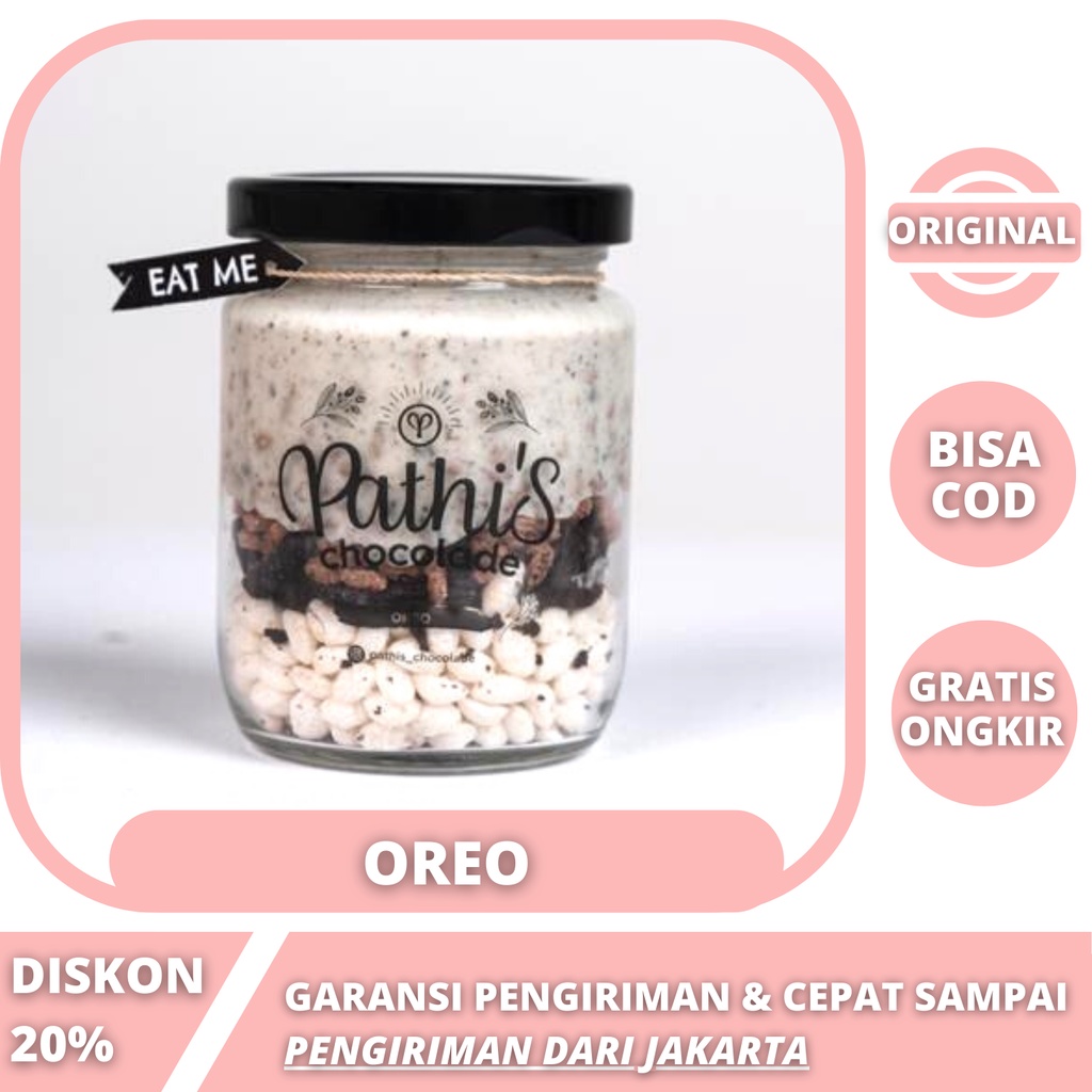 

Coklat CHOCO JAR CRUST Pathis Chocolade - OREO