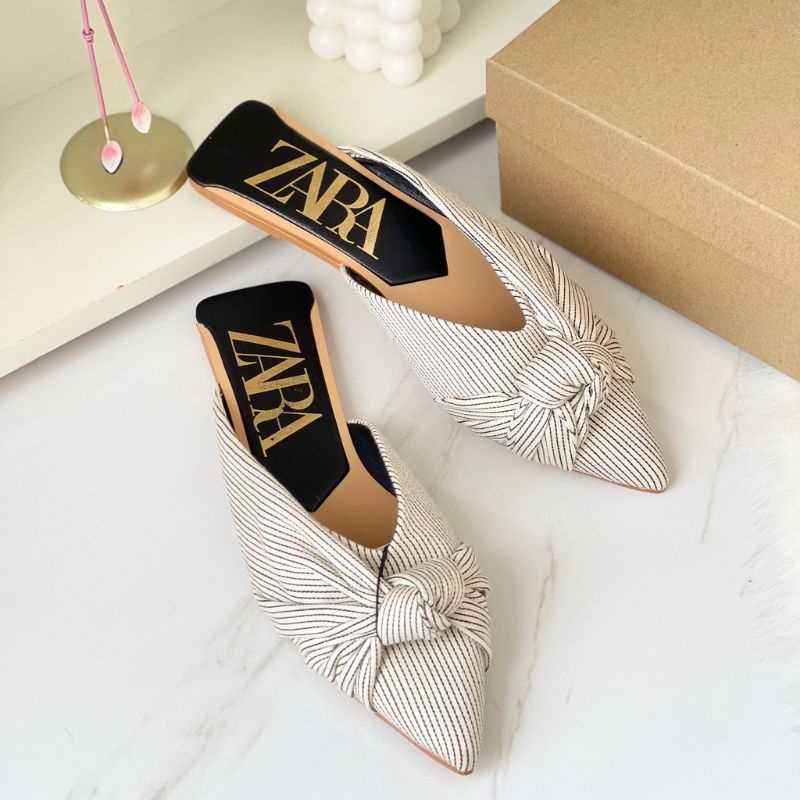 Sendal Sepatu Zara Flat | Sendal Modis Zr Wanita
