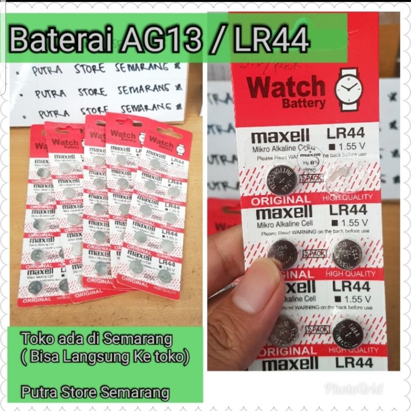 Baterai AG13 Baterai LR44 Baterai Kancing Baterai Jam Tangan Batre LR44