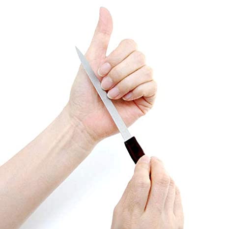Alat Kikir Kuku Dua Sisi Bahan Stainless Steel Metal Ukuran 148mm
