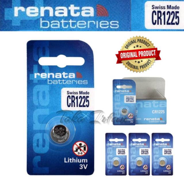 Baterai Renata CR1225 Original Lithium Battery 3V Batrai CR 1225