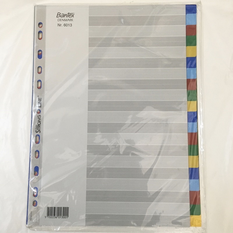 

Bantex 6013 Divider / Pembatas / Sekat 20 Tab A4 Color