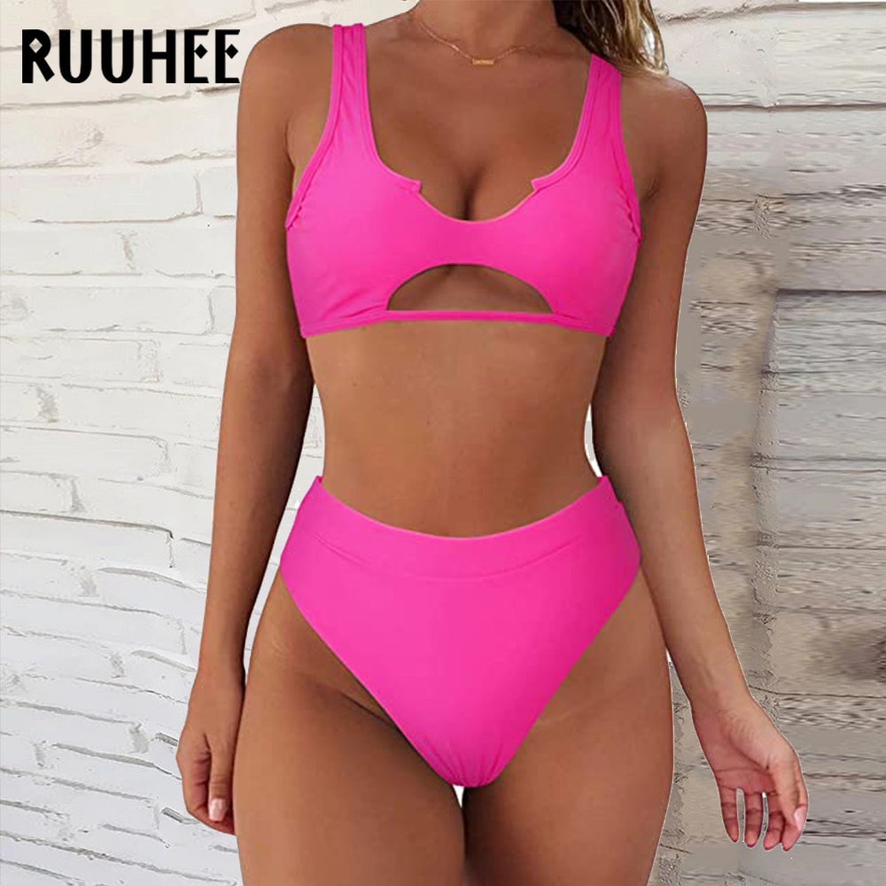 PREORDER RUUHEE 2021 Bikini Sets Women Dye Tie Bikini Push Up Swimsuit Sexy Bathing Suit Female Beac