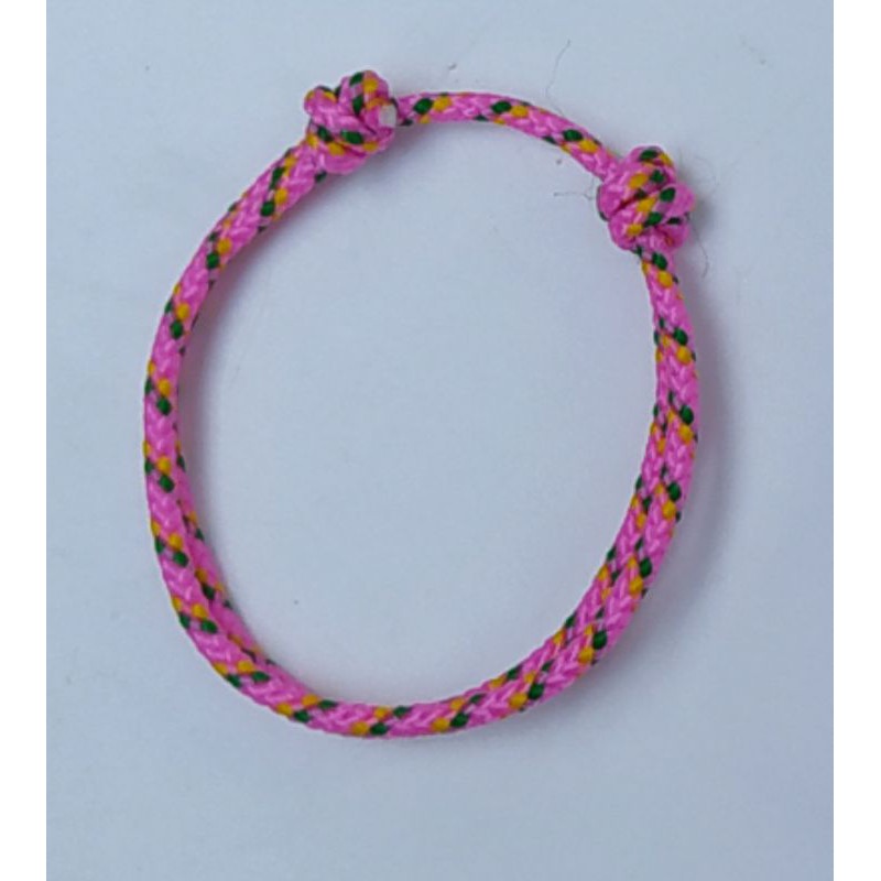 Gelang Tali Simple Prusik Tali Gunung Outdoor-Pink Hijau Kuning