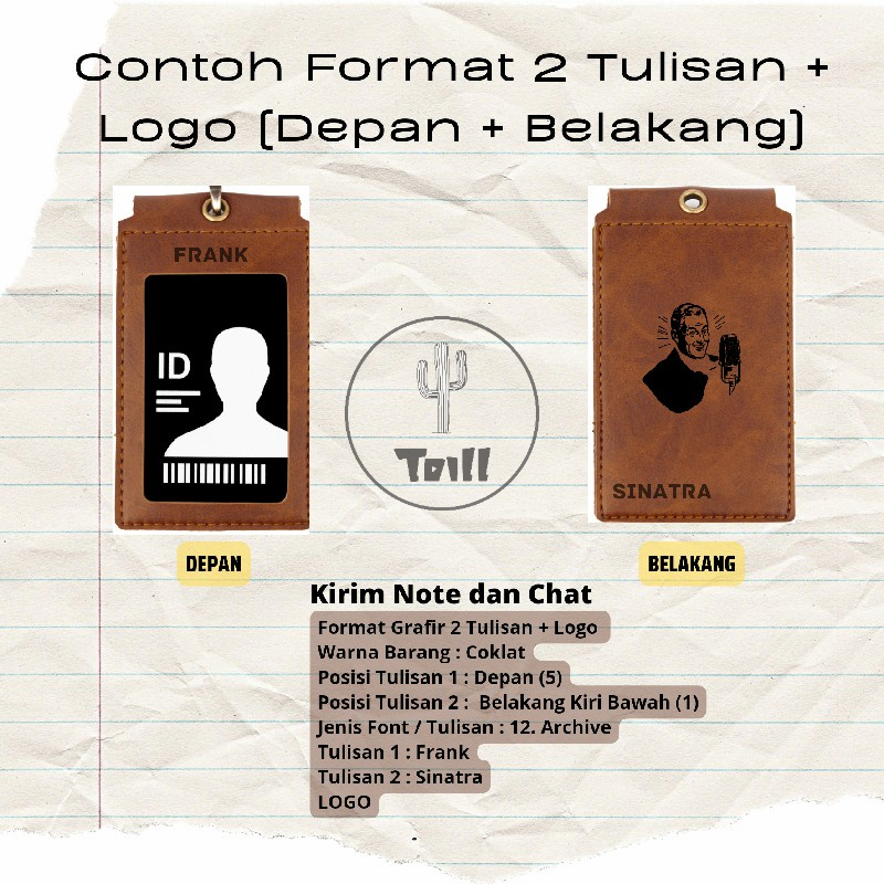 HANYA JASA ID CARD GRAFIR PER ITEM