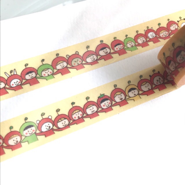 

washi tape sample mizutama apple