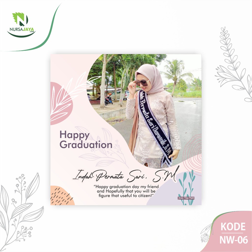 Custom Kado Hadiah Hiasan Dinding Wisuda Graduation UlangTahun Pernikahan Foto Murah Wall Decor - NW