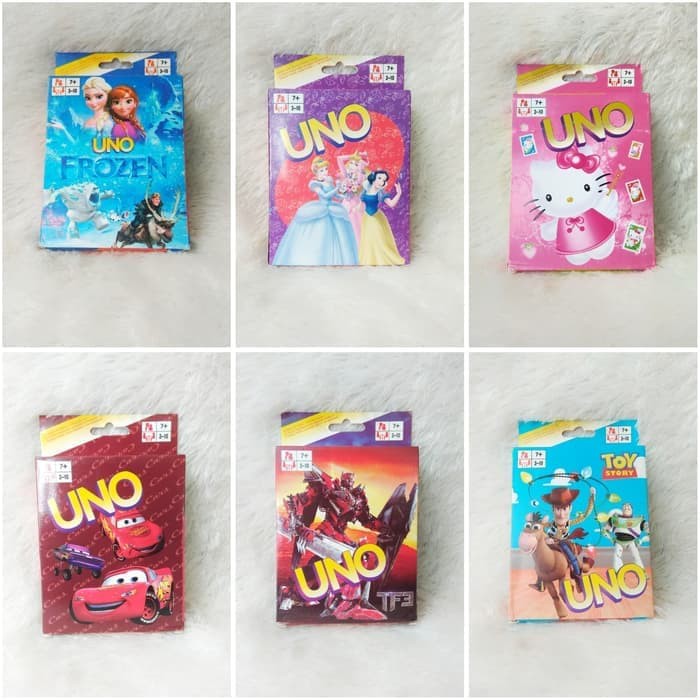 Mainan Anak keluarga Kartu UNO Karakter / UNO Card Games