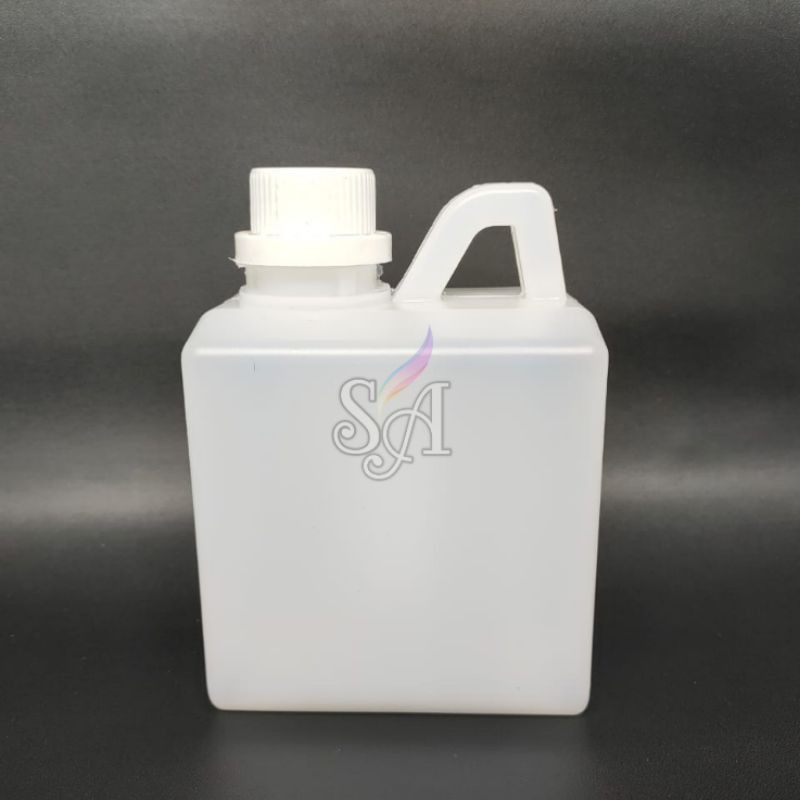 Jerigen 500ml / Botol Jerigen 1/2 Liter HDPE Tutup Segel (isi 10pcs)