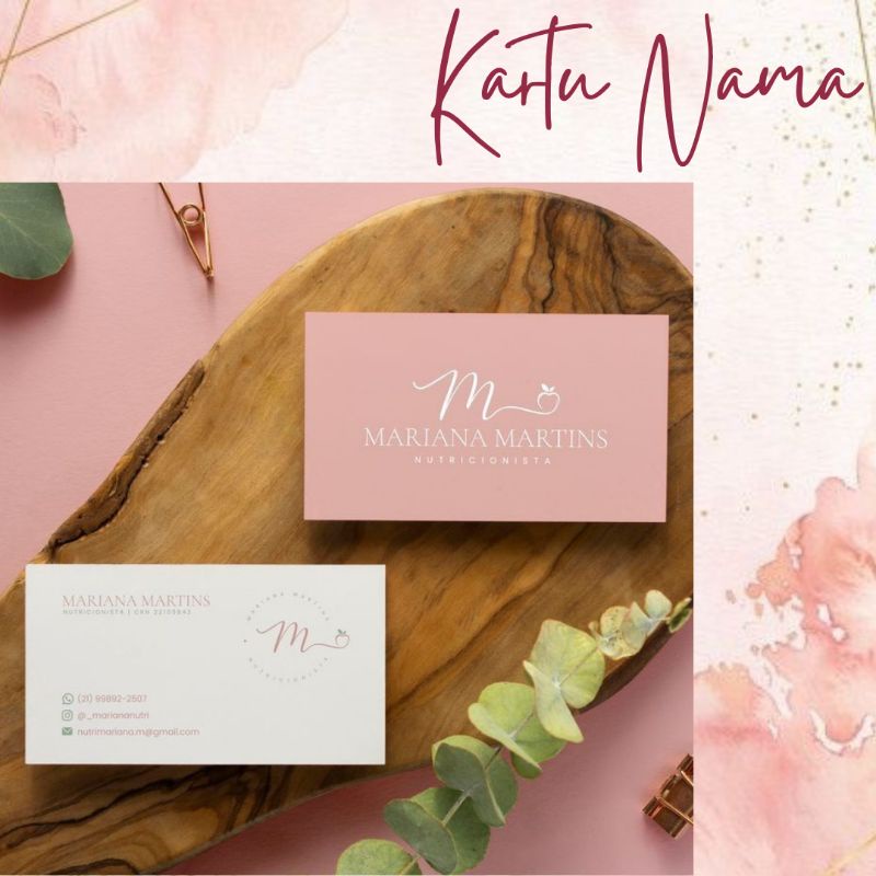 

kartu nama 1 pack isi 100 pcs | name card | business card