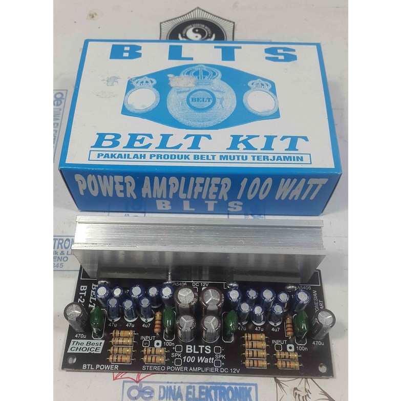 KIT POWER AMPLIFIER 100 WATT STEREO DC 12 VOLT